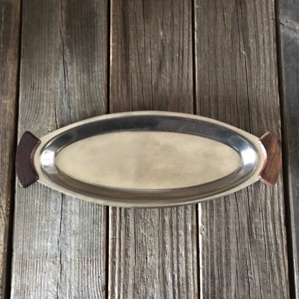 vintage stainless tray