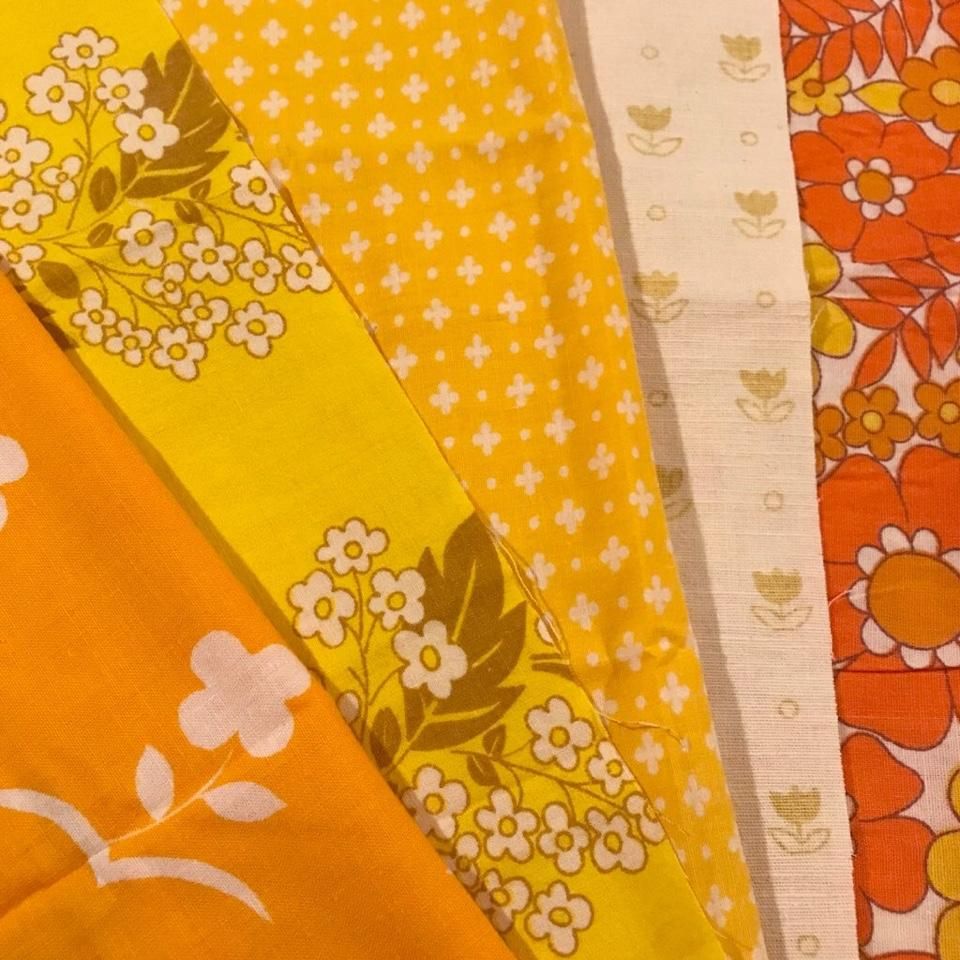 vintage fabric set