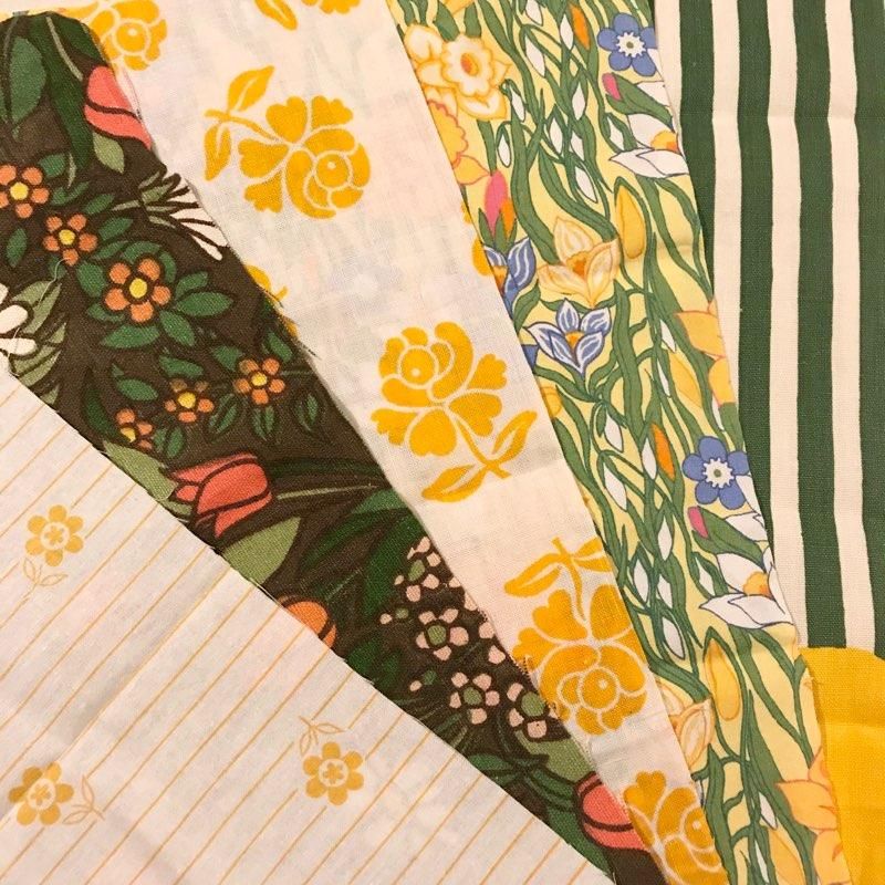 vintage fabric set
