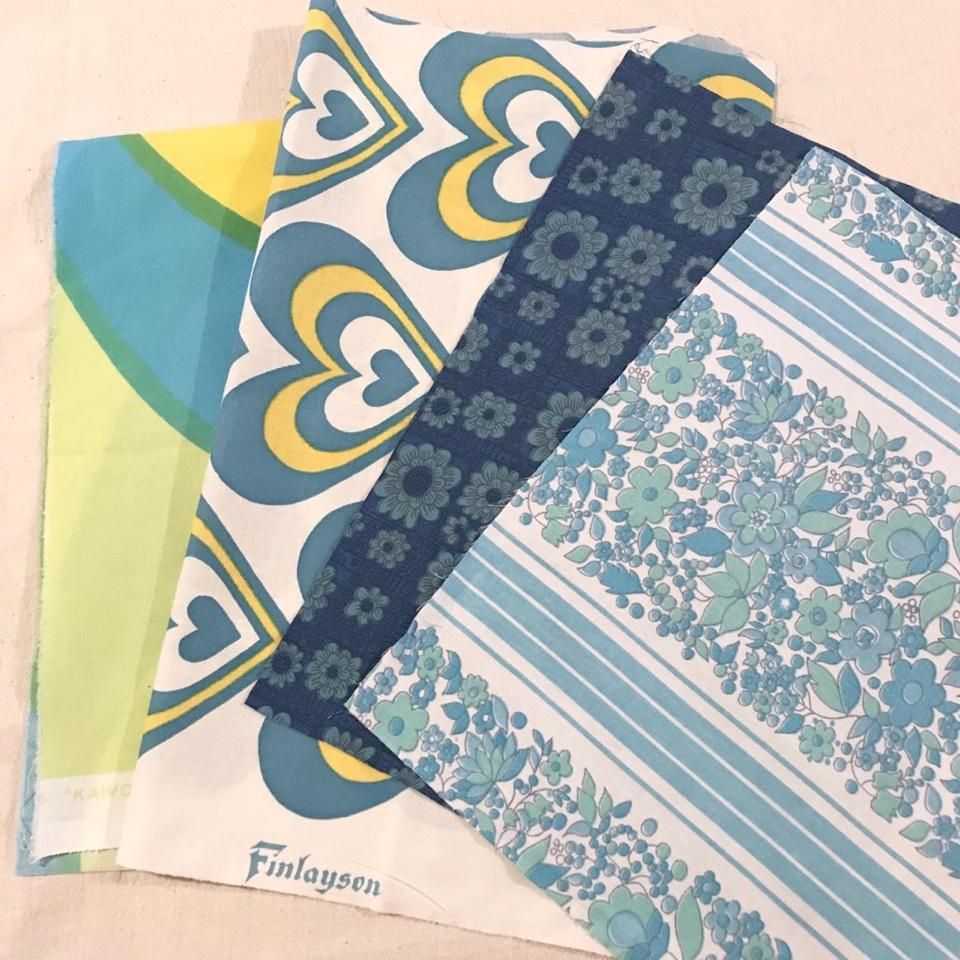 vintage fabric set