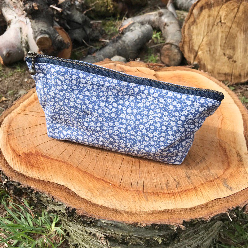 vintage fabric pouch