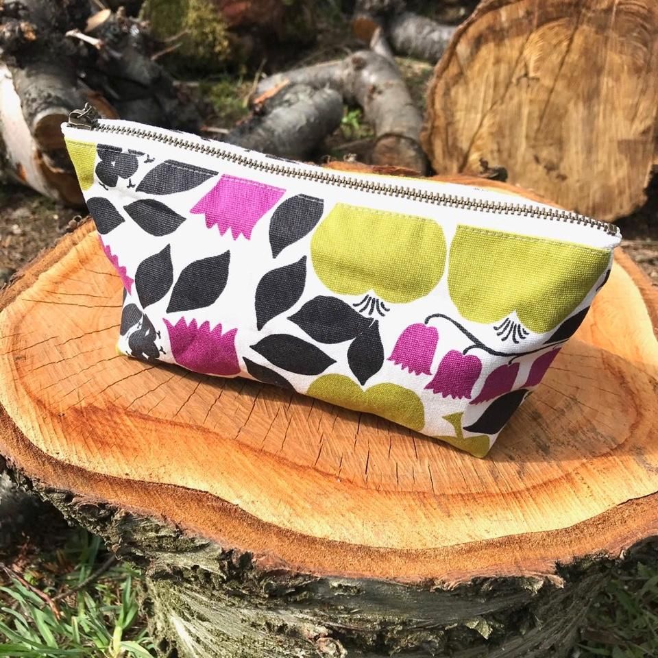 vintage fabric pouch