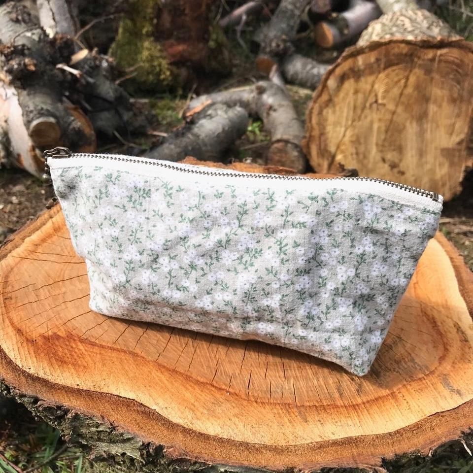 vintage fabric pouch