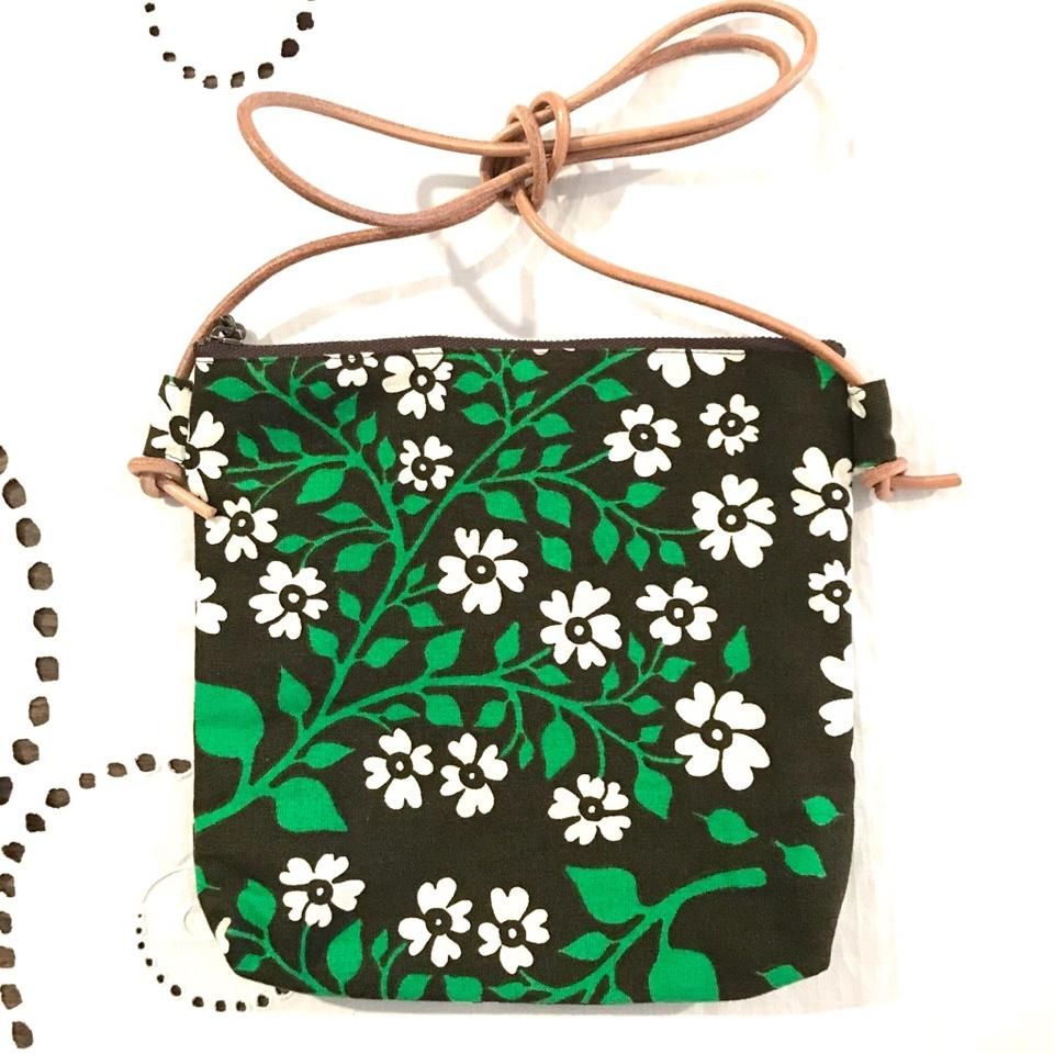 vintage fabric pouch