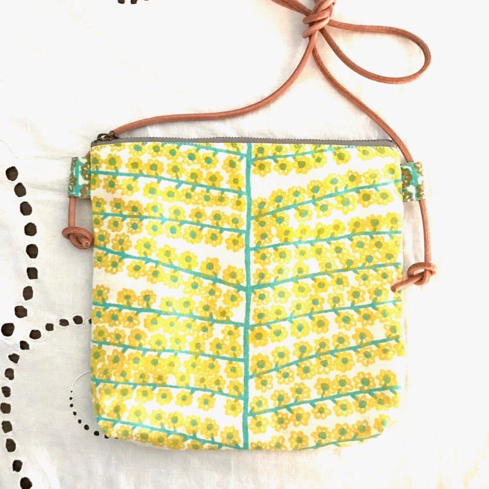 vintage fabric pouch