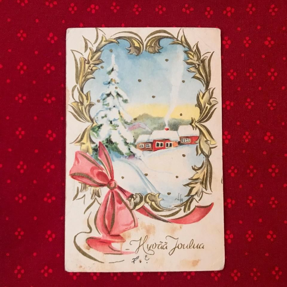 vintage christmas card