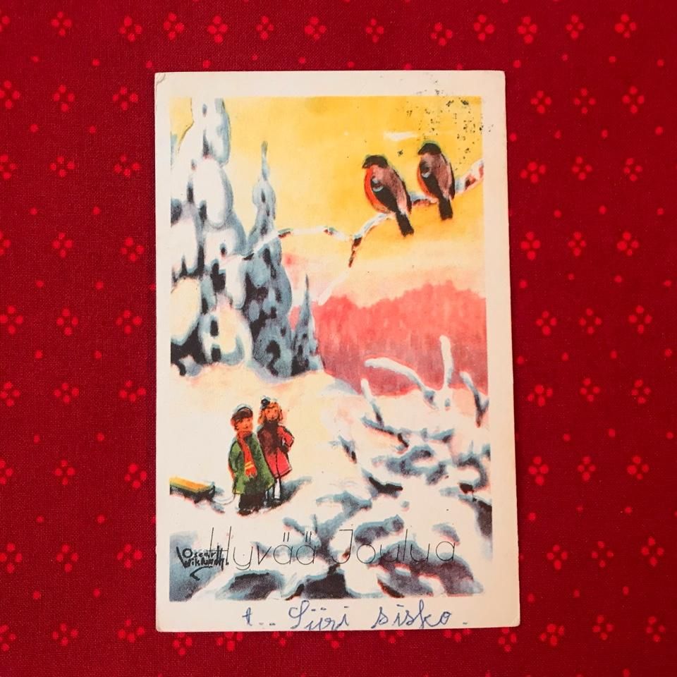 vintage christmas card