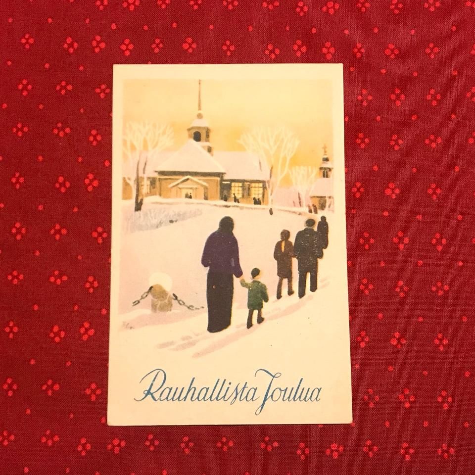 vintage christmas card