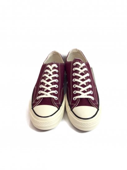 CONVERSE 1970's Chuck Taylor CT70 LOW （DARK BURGUNDY） - Bechics official  online store