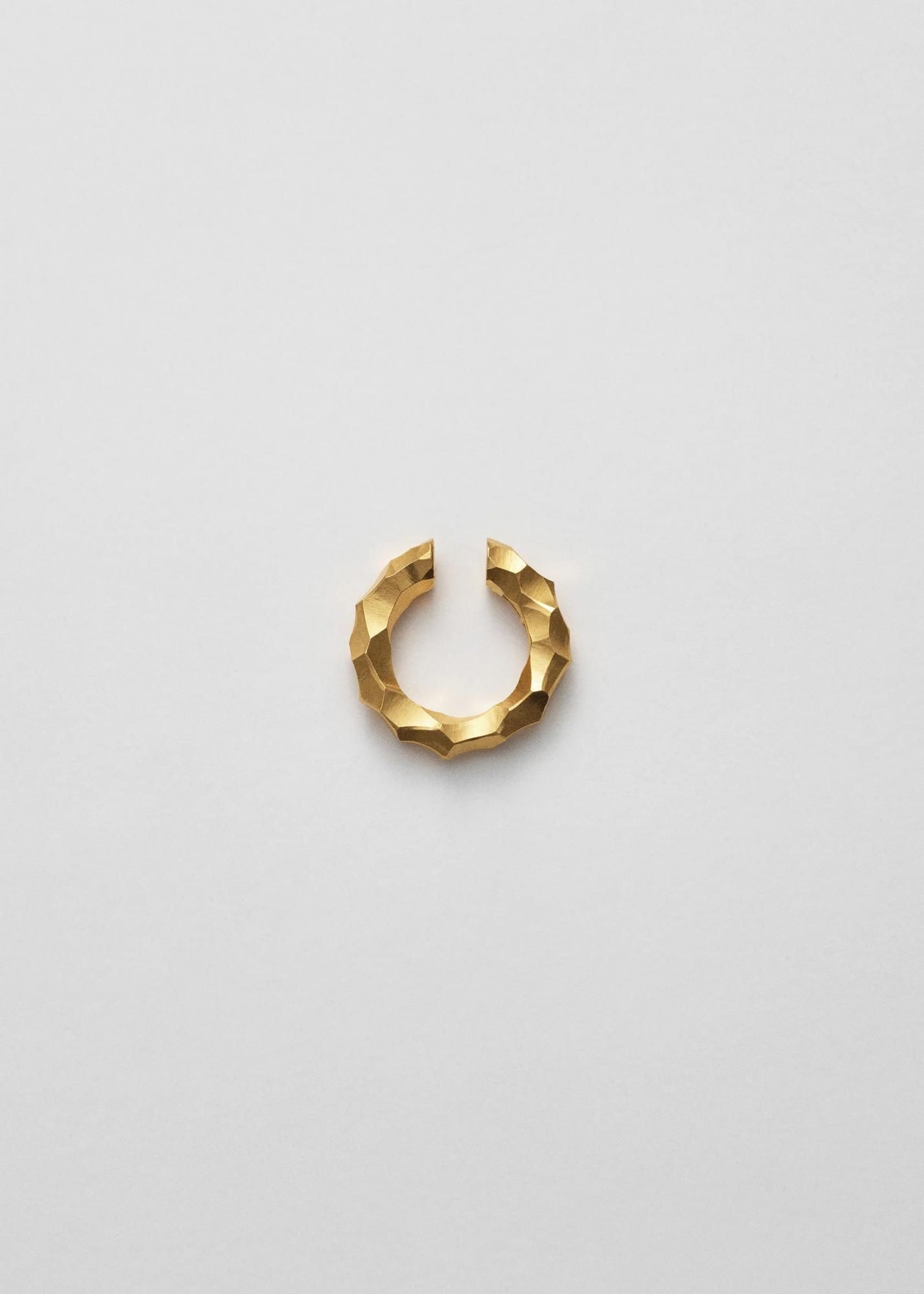 All Blues ALMOST EAR CUFF THIN CARVEDGOLD