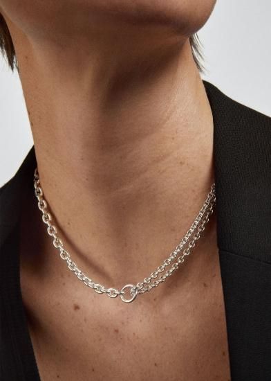 All Blues DOUBLE NECKLACE THIN 42cm - Bechics official All Blues DOUBLE NECKLACE THIN 42cm - Bechics official