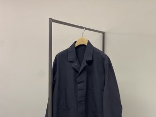 Y ORGANIC COTTON RECYCLE POLYESTER TWILL BLOUSONNAVY