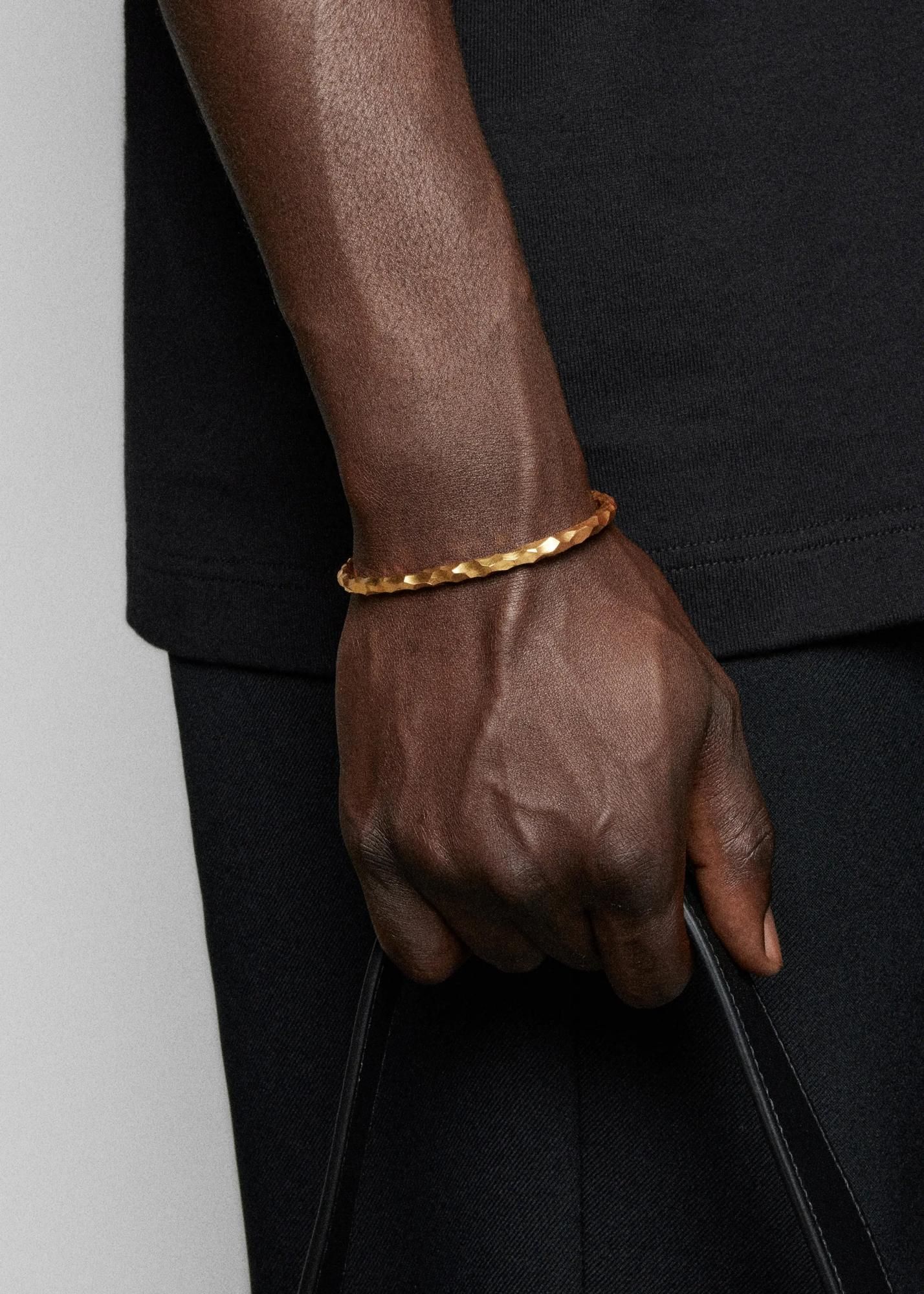 ALL BLUES Snake Gold-Vermeil Bracelet in Gold | endource