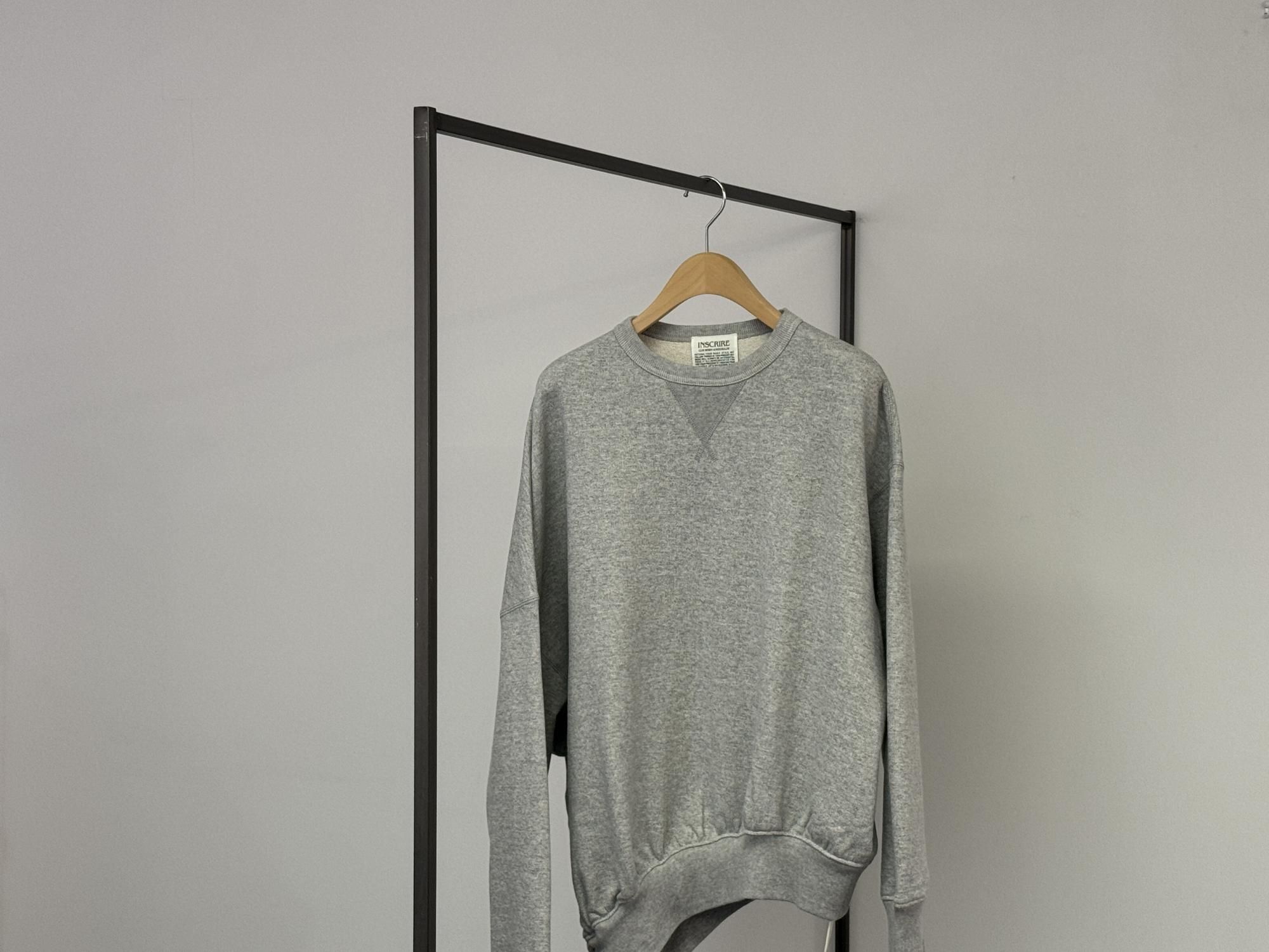 タグ付別注 INSCRIRE Asymmetry Sweat Shirt グレー INSCRIRE ASYMMETRY SWEAT SHIRT - Bechics official online store