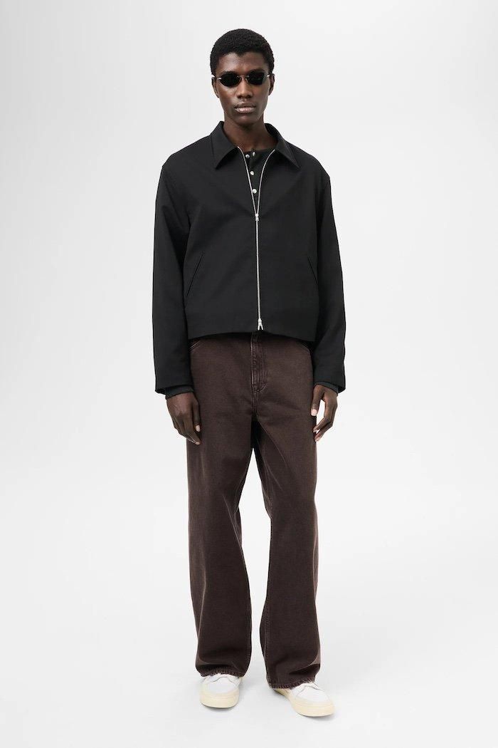 ジャケット・アウター OUR LEGACY 24SS MINI JACKET BLACK 48 Our Legacy - Mini Jacket Top Dyed Black Leather