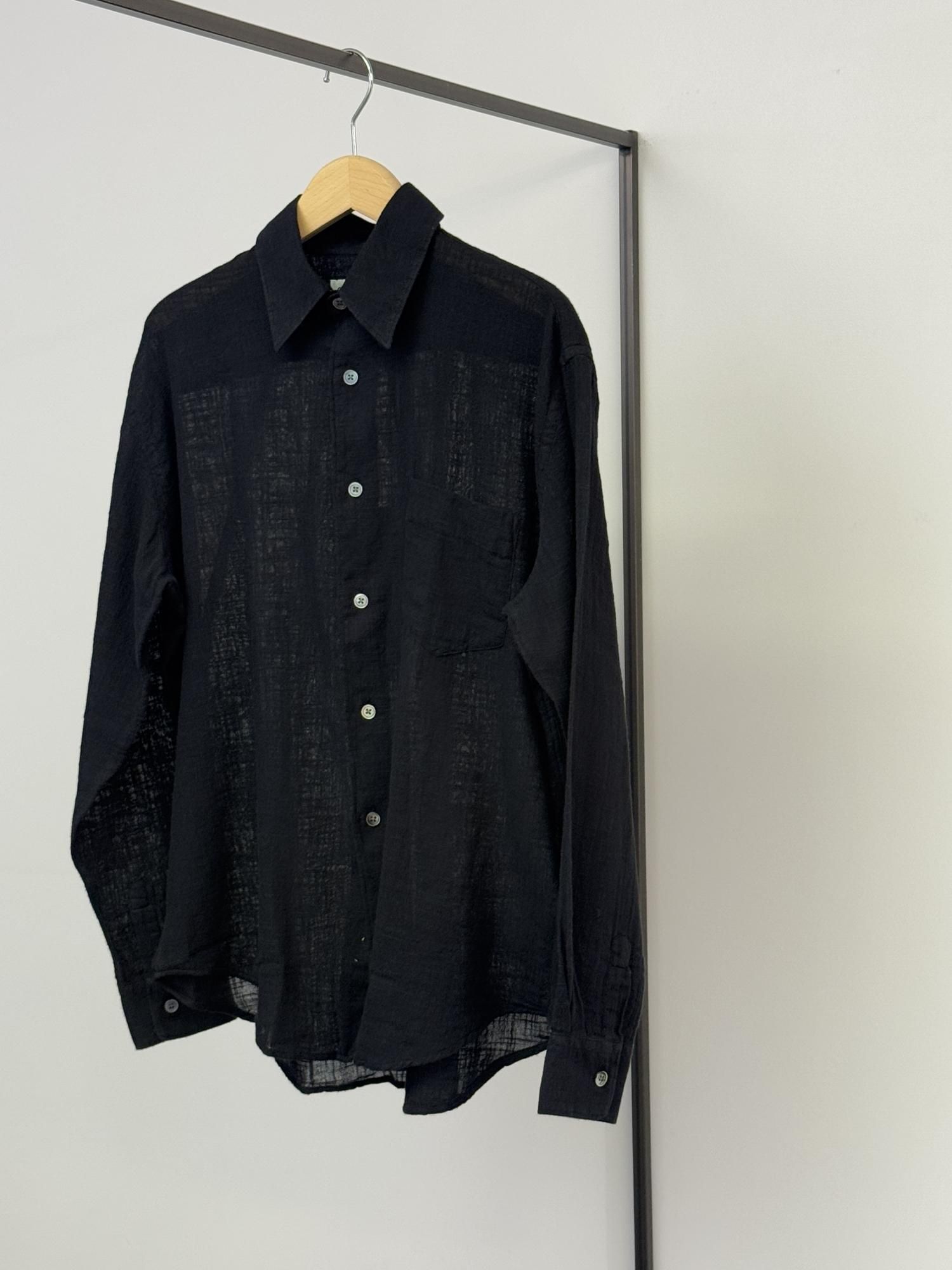 OUR LEGACY COCO SHIRT(WASHED BLACK AIR COTTON) - Bechics OUR LEGACY COCO SHIRT(WASHED BLACK AIR COTTON) - Bechics