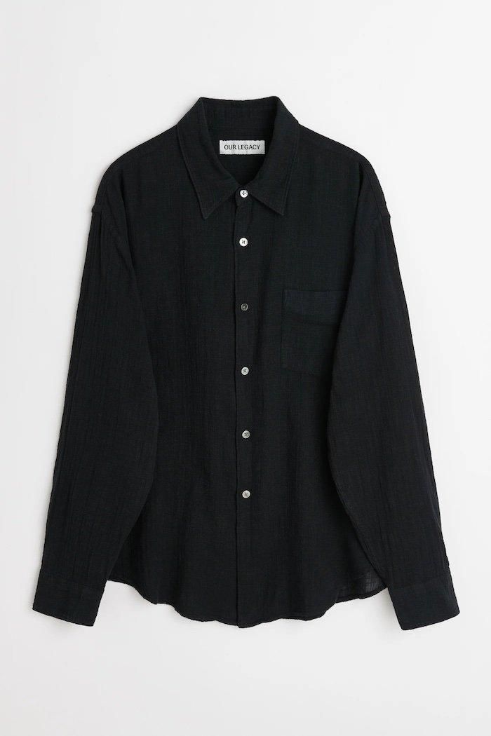 OUR LEGACY COCO SHIRT（WASHED BLACK AIR COTTON） - Bechics