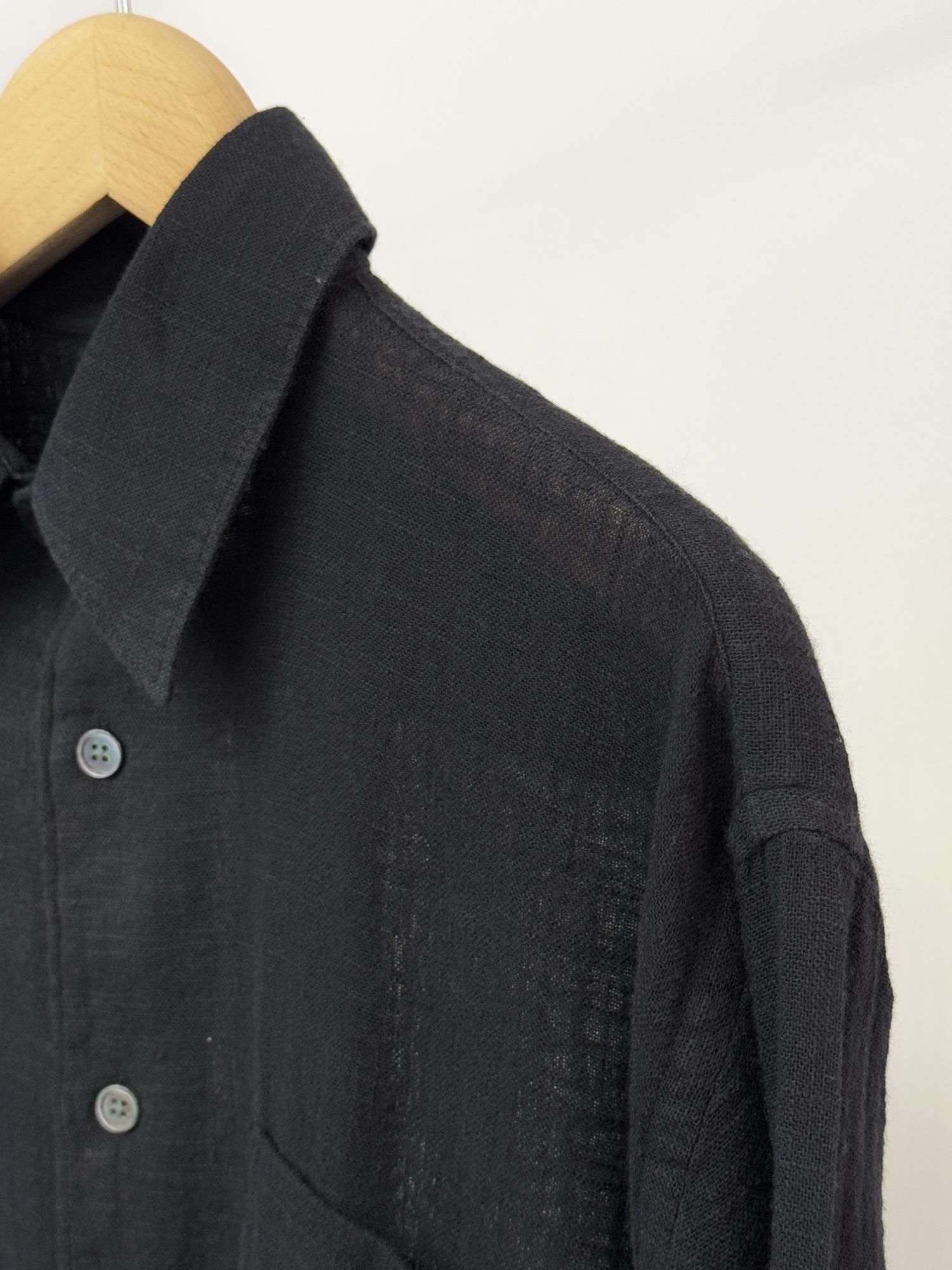 OUR LEGACY COCO SHIRT(WASHED BLACK AIR COTTON) - Bechics OUR LEGACY COCO SHIRT(WASHED BLACK AIR COTTON) - Bechics