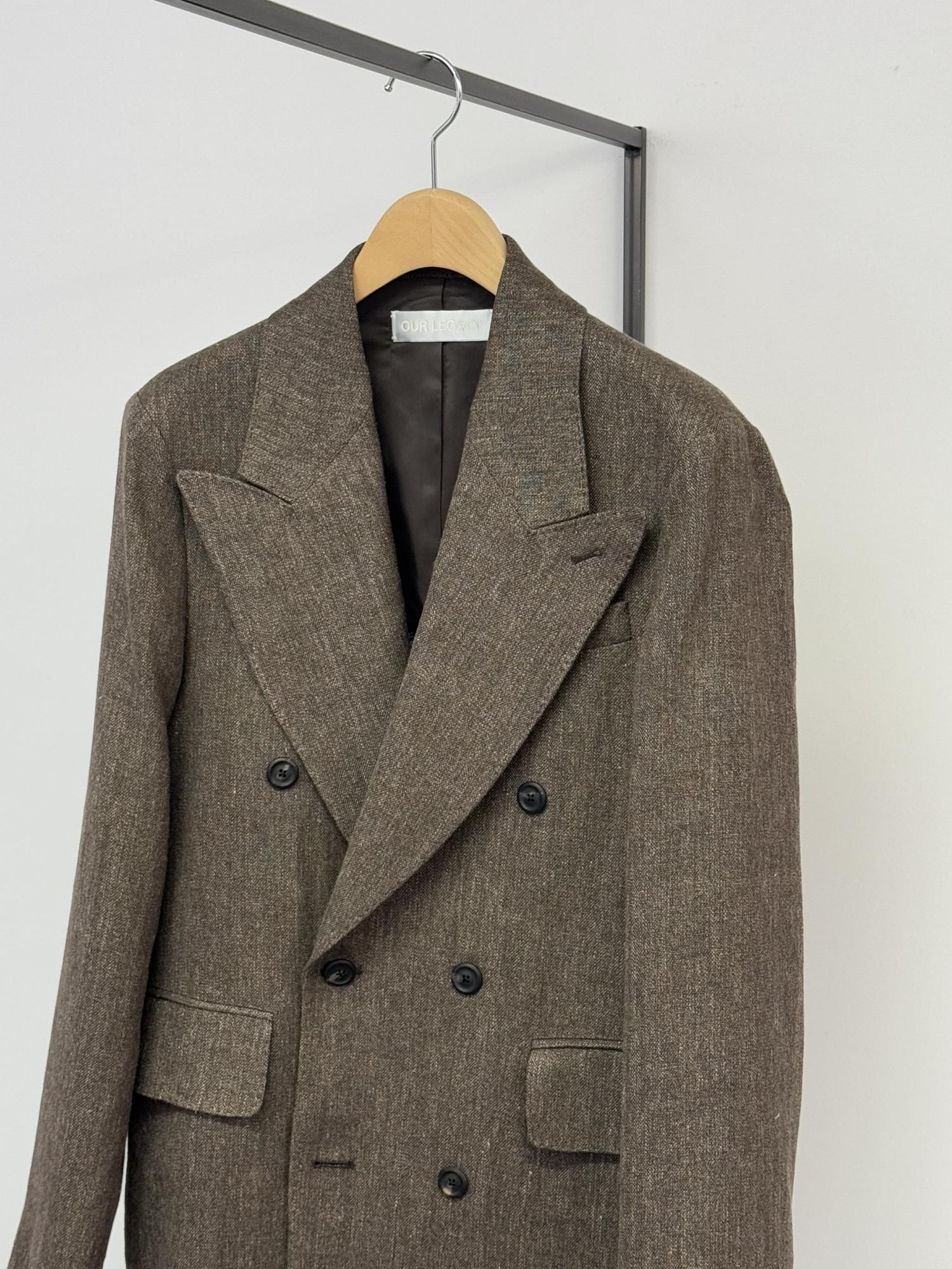 OUR LEGACY SHARP DB BLAZER（Tobacco Delave Linen） - Bechics