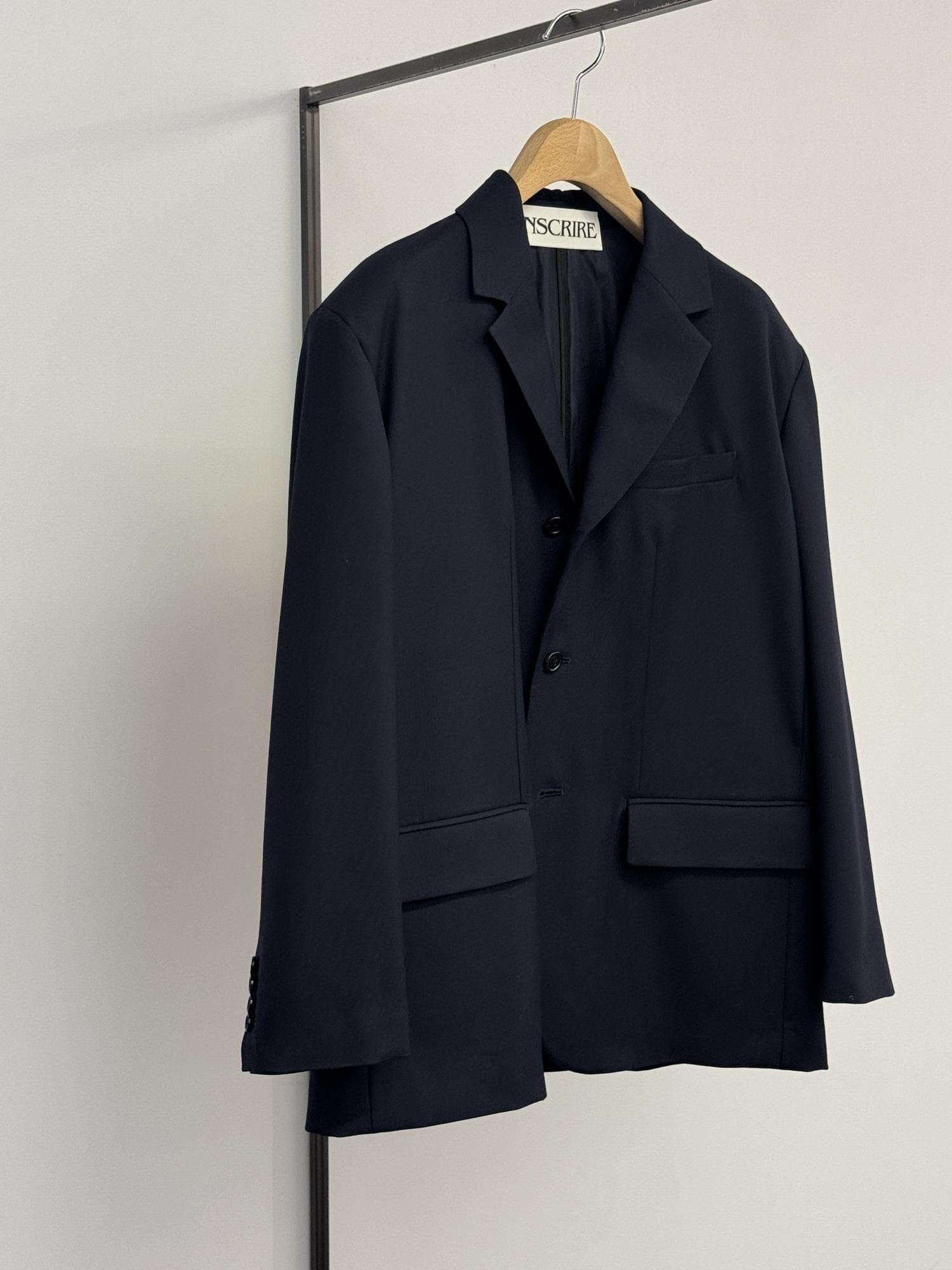 ジャケット・アウター inscrire back open wool jacket 24aw Wool Back Open Jacket – INSCRIRE