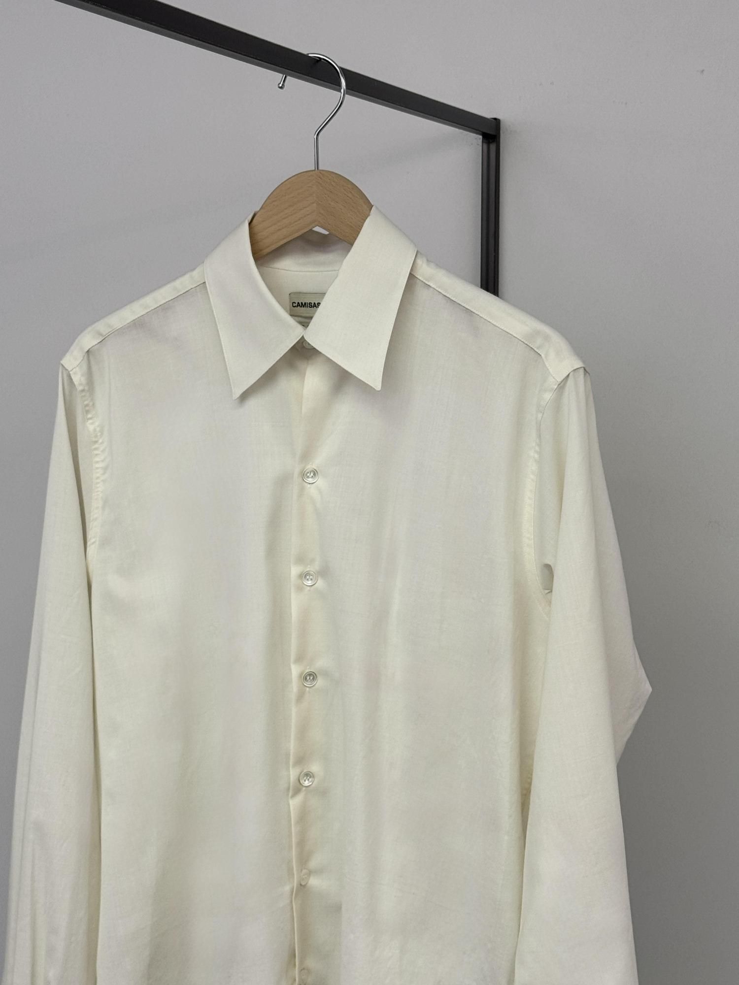 CAMISAS MANOLO リネンシャツ　サイズ46 camisas manolo linen normal shirt 46 リネン - メルカリ