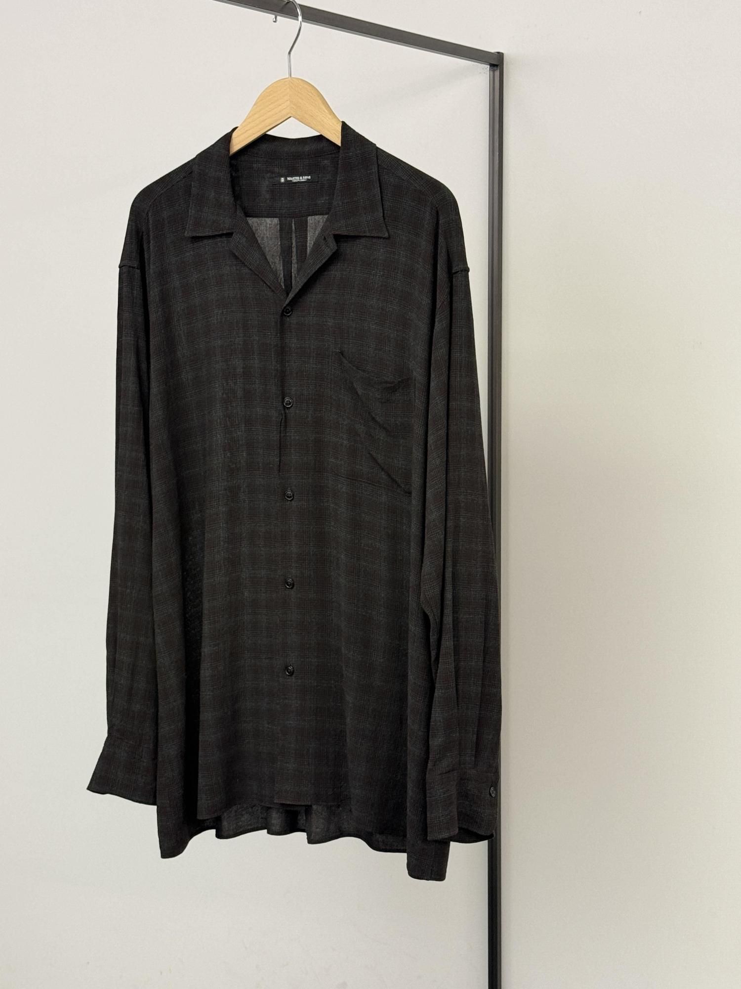 【新品】MAATEE&SONS Rayon Open Collar Shirt MAATEE&SONS OPEN COLLAR SHIRT RAYON - Bechics official