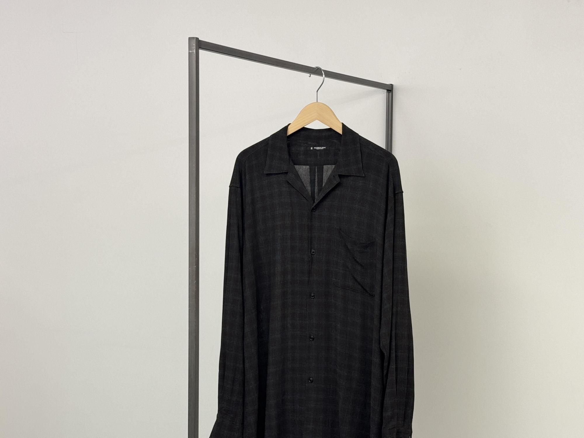 MAATEE&SONS OPEN COLLAR SHIRT RAYON