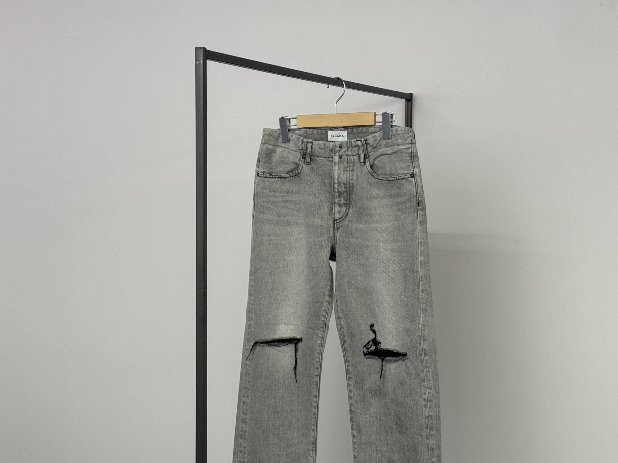 TANAKA STRAIGHT JEAN TROUSERSLIGHT GRAY