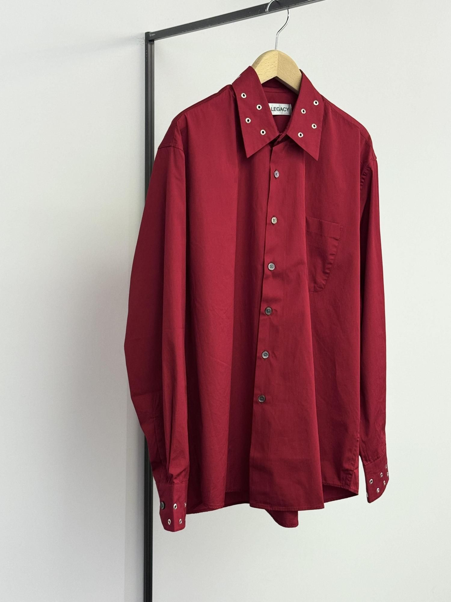 OUR LEGACY ABOVE SHIRT（Lipstick Red Super Poplin） - Bechics