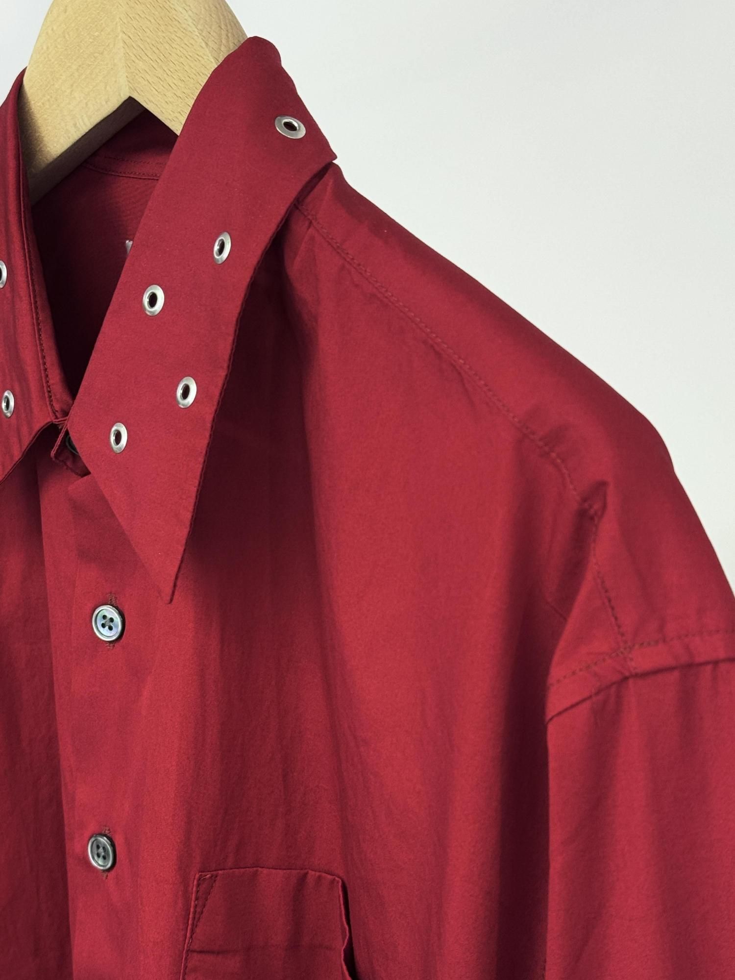 OUR LEGACY ABOVE SHIRT（Lipstick Red Super Poplin） - Bechics