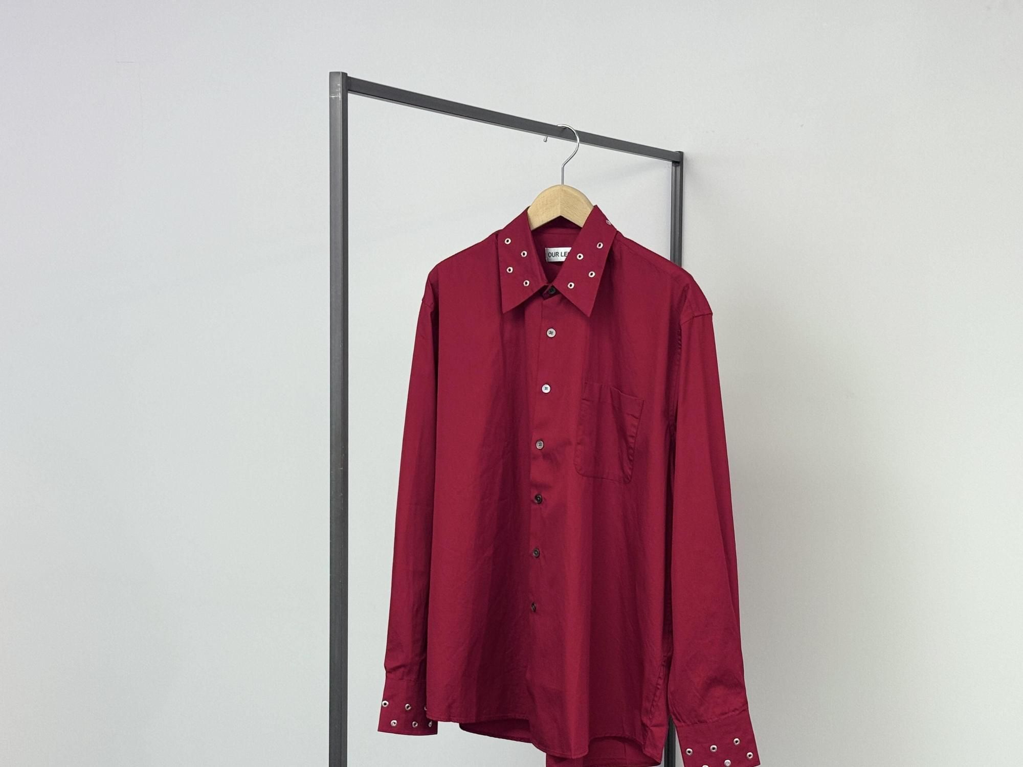 OUR LEGACY ABOVE SHIRTLipstick Red Super Poplin