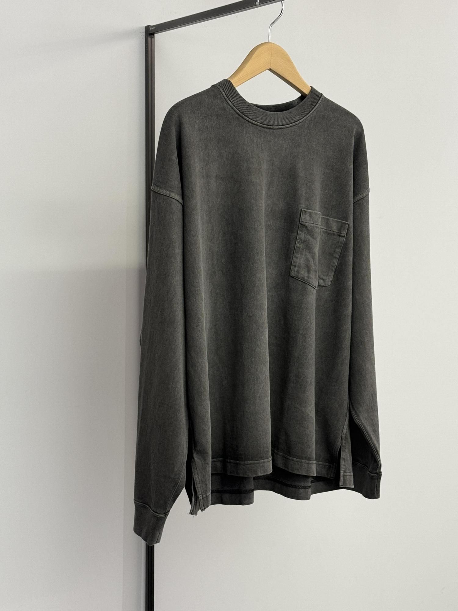 トップス YLEVE OPEN END COTTON PIGMENT DYE P/O 1 YLÈVE PIGMENT DYE OPEN END COTTON P/O / RAME KN GILET – Chum!