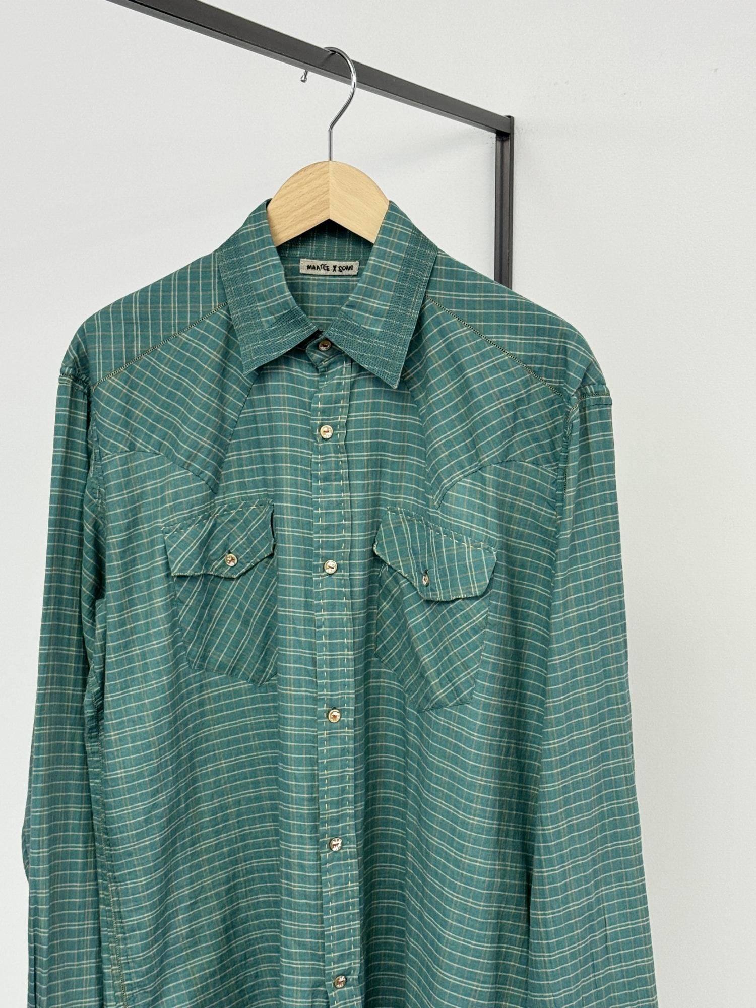 MAATEE&SONS GUPTA WESTERN（GREEN PLAID） - Bechics official online