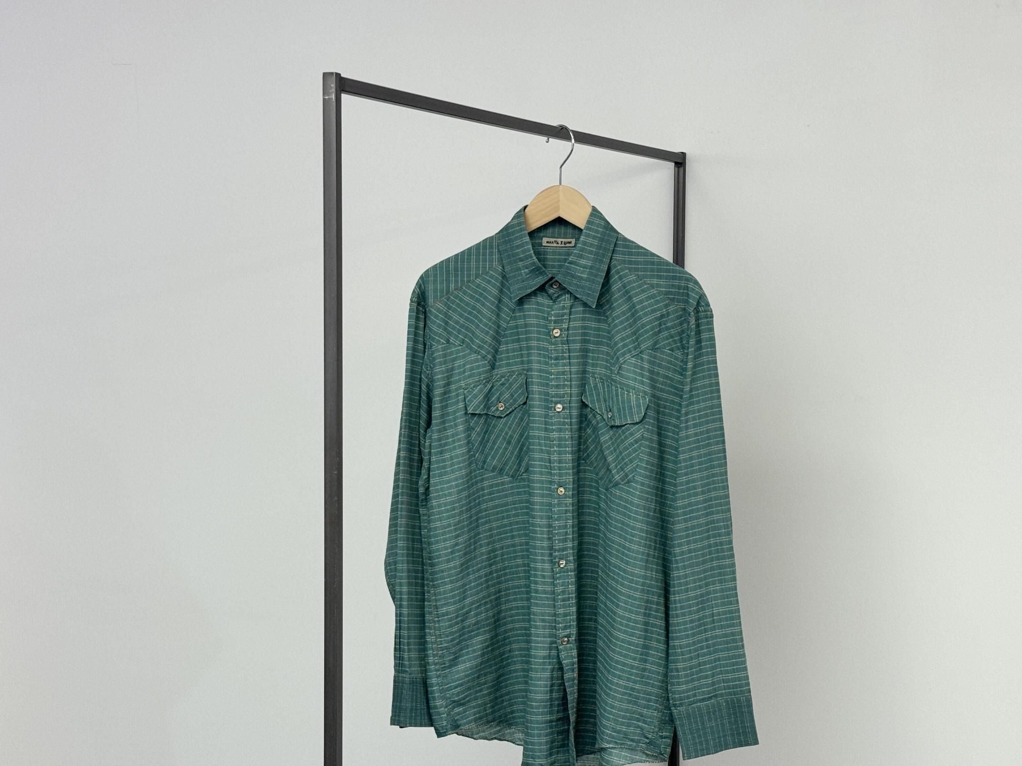 MAATEE&SONS GUPTA WESTERN(GREEN PLAID)