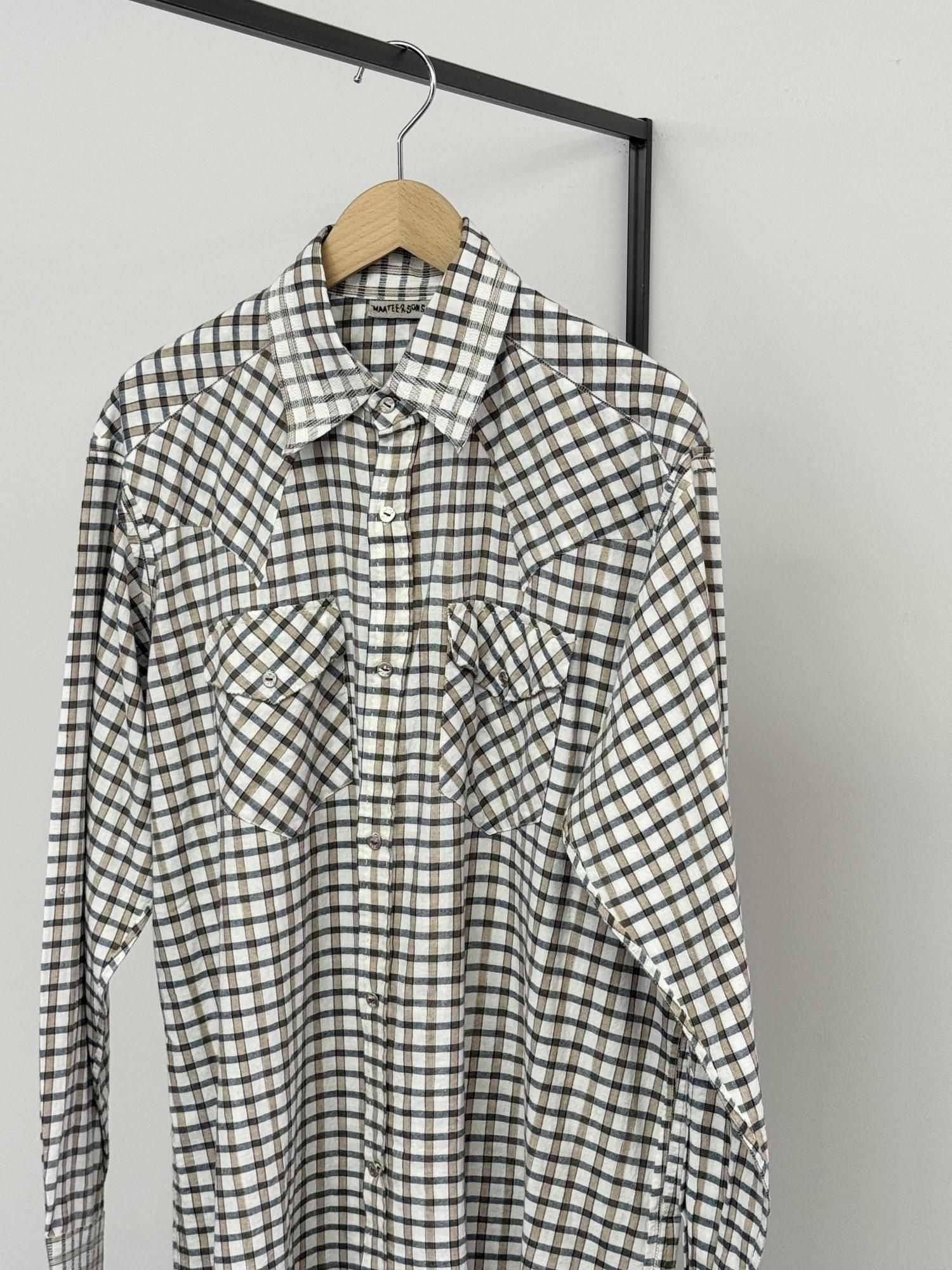 MAATEE&SONS GUPTA WESTERN（WHITE PLAID） - Bechics official online