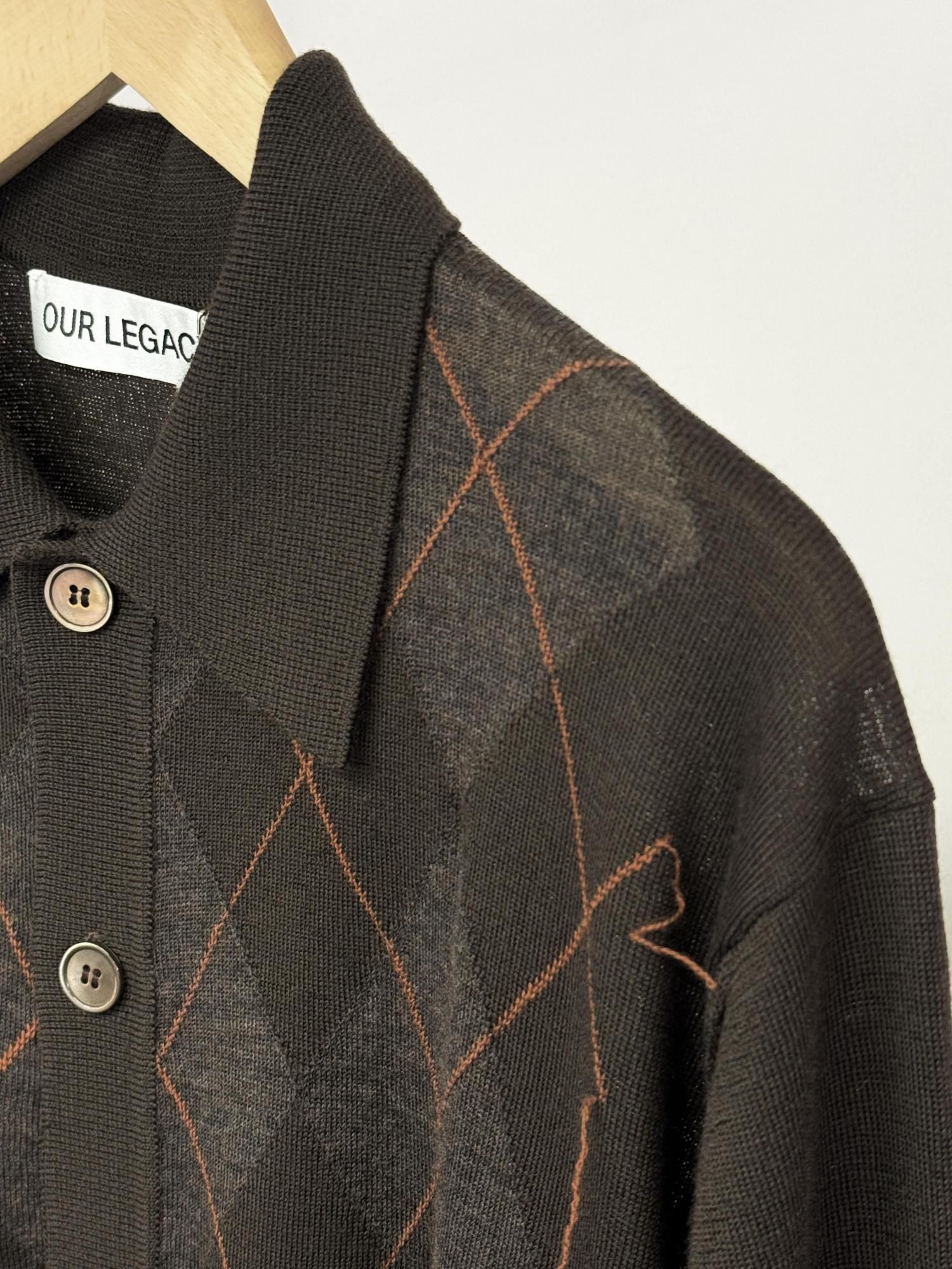 【最終値下げ】our legacyイブニングポロ アーガイルパターン 最終値下げ】our legacyイブニングポロ アーガイルパターン