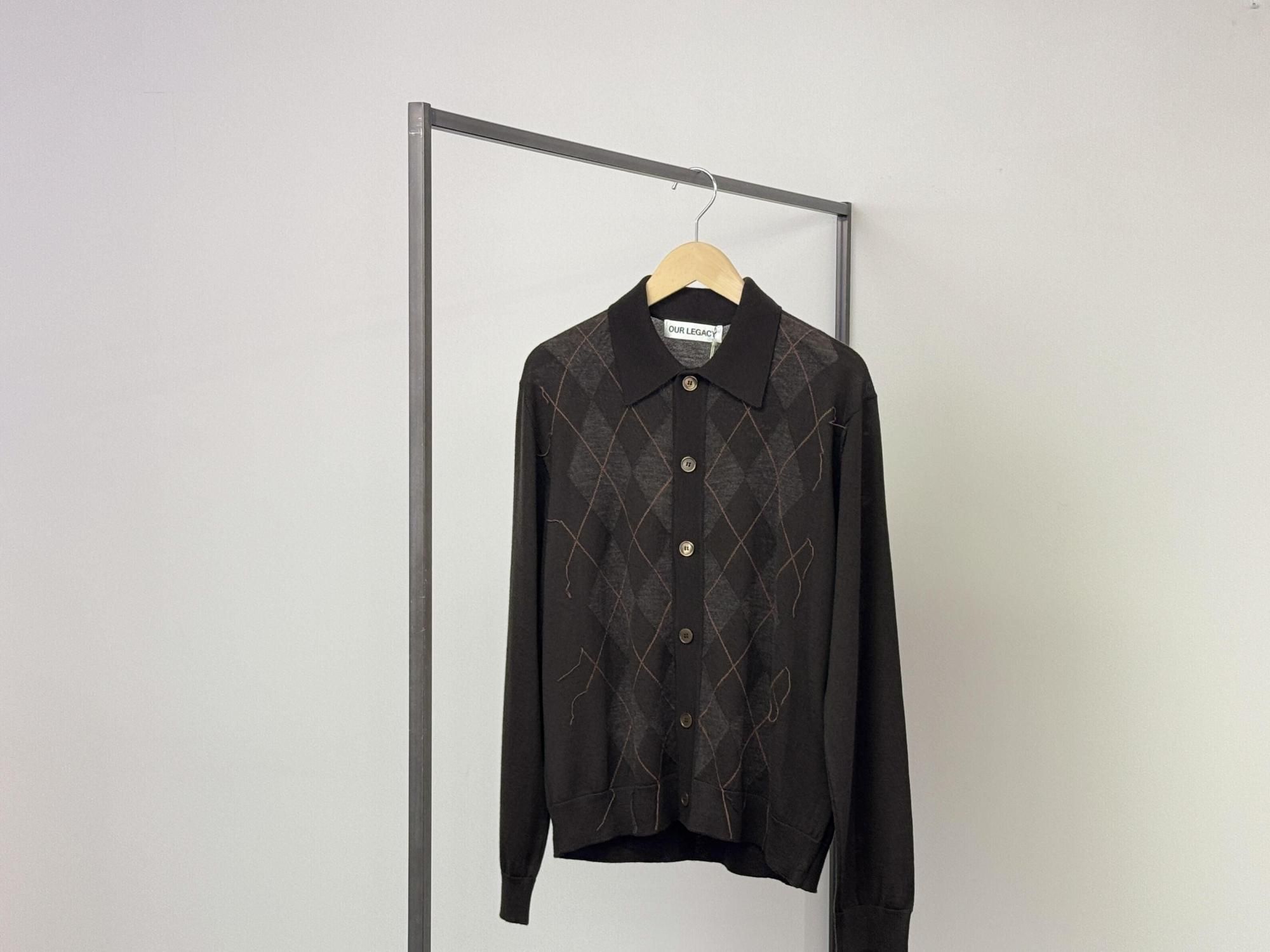 OUR LEGACY EVENING POLOPub Argyle Fine Wool
