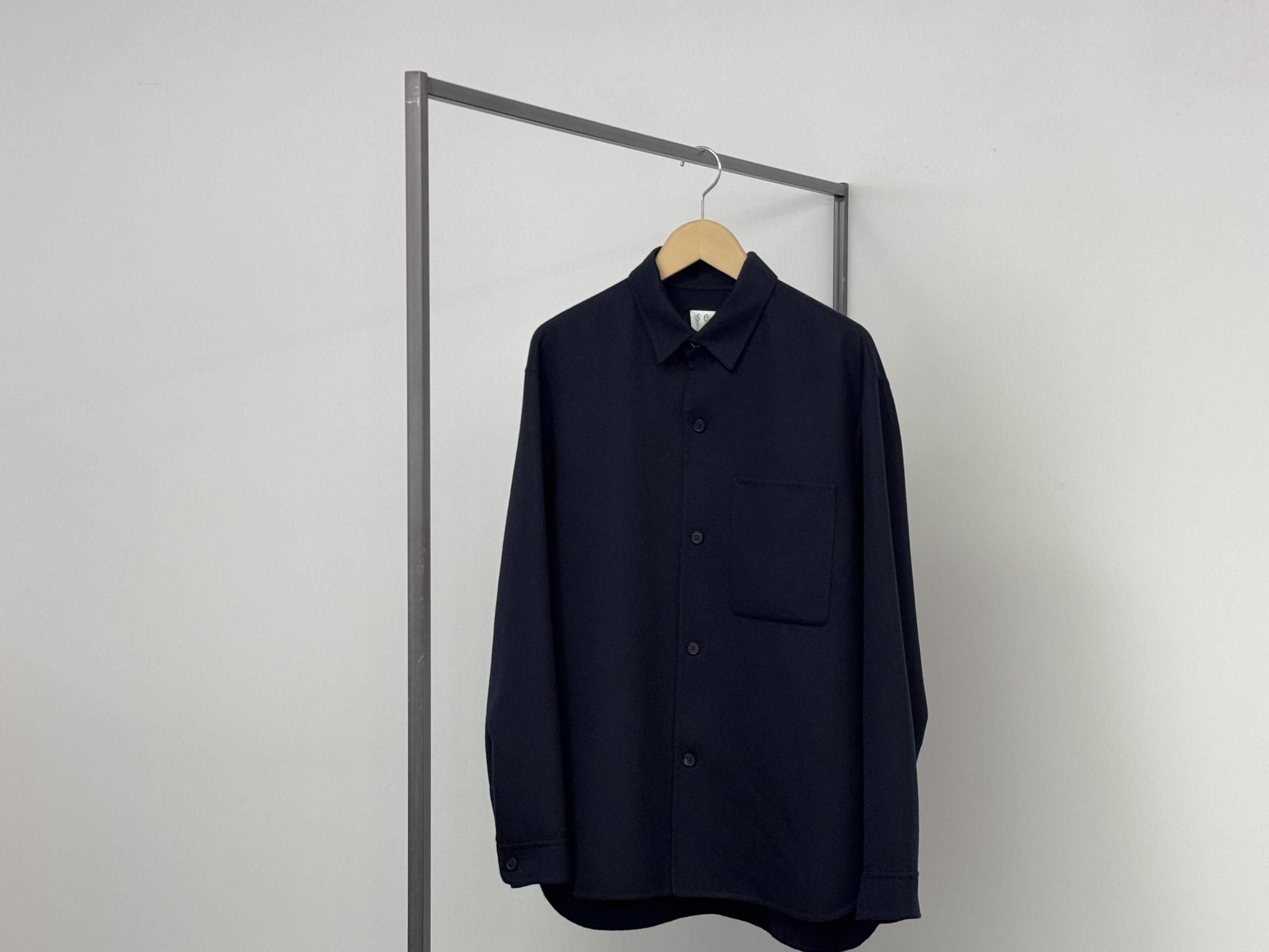 seya. LIGHT DOUBLE FACE SHIRT