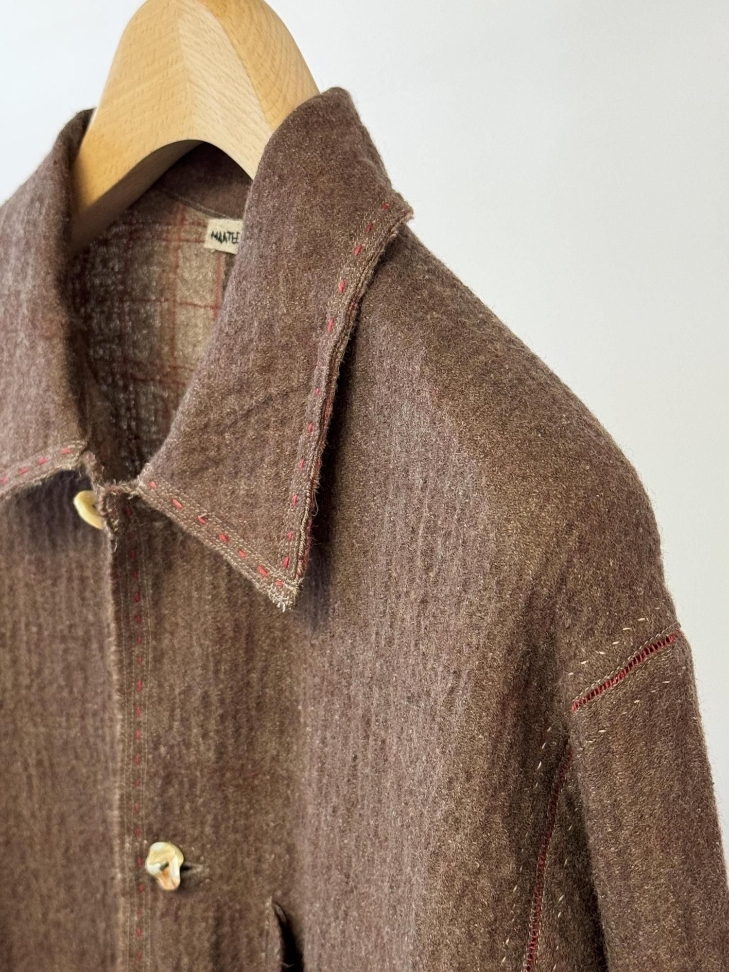 MAATEE&SONS GUPTA WOOL W FACE COVERALL（BROWN） - Bechics official