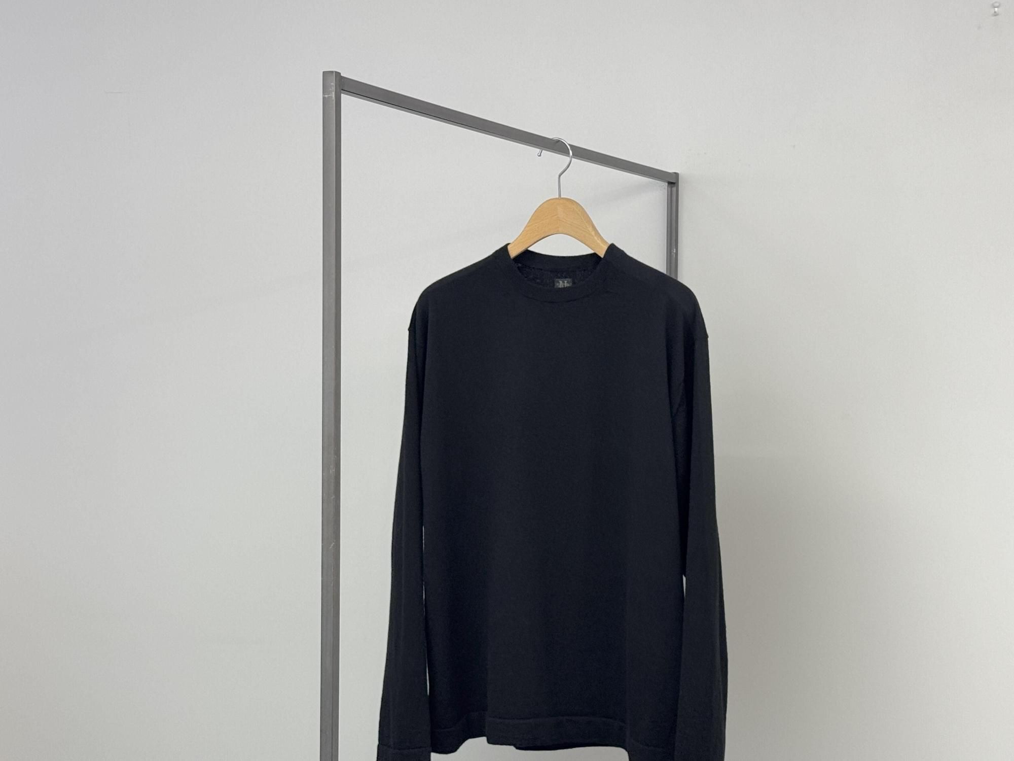 BATONER ALASHAN CASHMERE T-KNIT(BLACK)