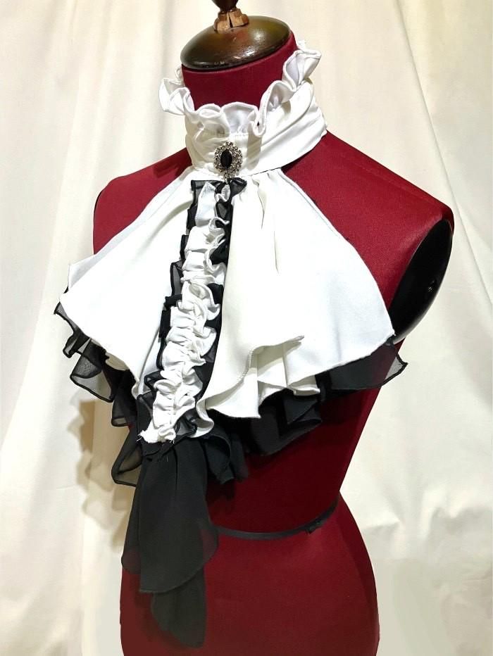 新品  黒白ドレス メランコリック調 カラードレス 演奏会 ブラック ロングドレス コンサート パーティー