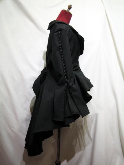 ◇受注商品◇姫袖用流麗ドレープジャケット：黒 - MARBLE