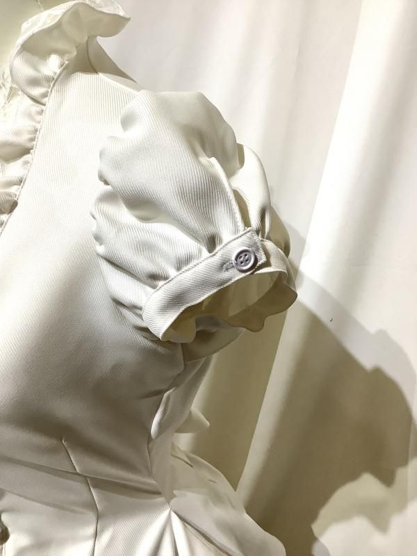 造形美ドレスワンピース：白×白レース - MARBLE ~online shop~