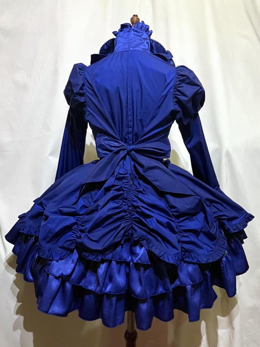 ◇受注商品◇アリス風編み上げドレスワンピース：青 - MARBLE ~online