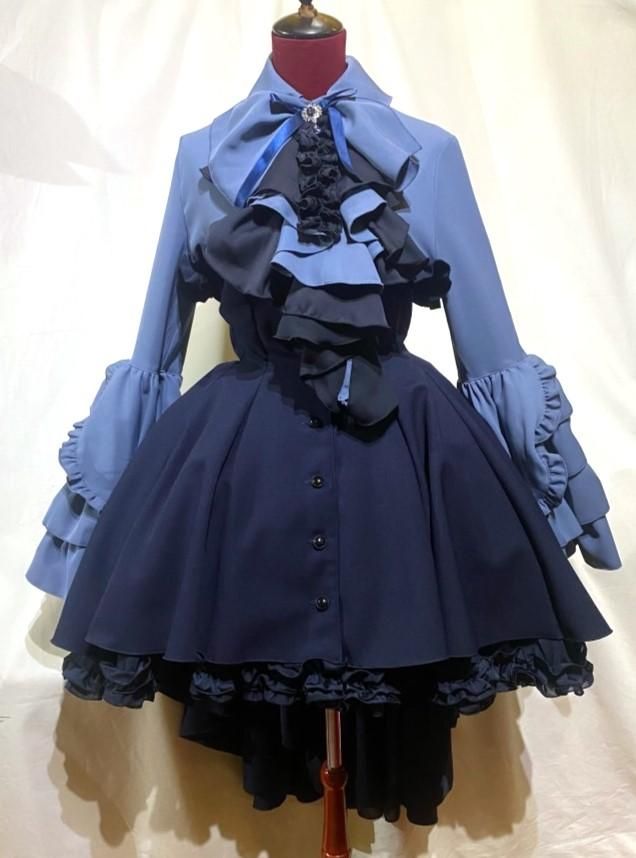 marble ゴスロリXL 姫袖付きドレスワンピース