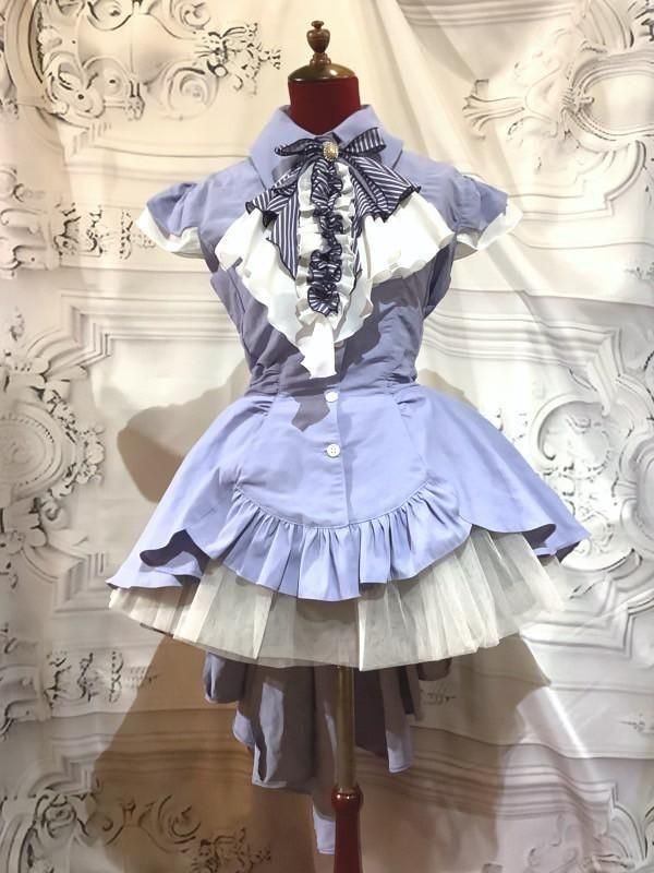 MARBLE ゴシック調エレガンスタイ付きジャケット型ドレープワンピース ◇受注商品◇ゴシック調エレガンスタイ付きジャケット型ドレープ