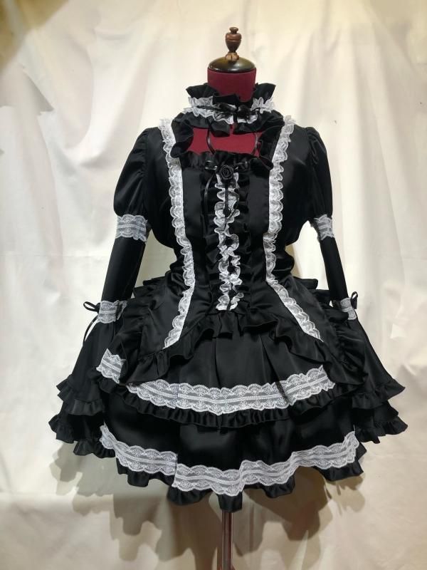 専門店では ◇受注商品◇チョーカー付き風パフスリーブブラウス+パ二エ入り コスプレ衣装