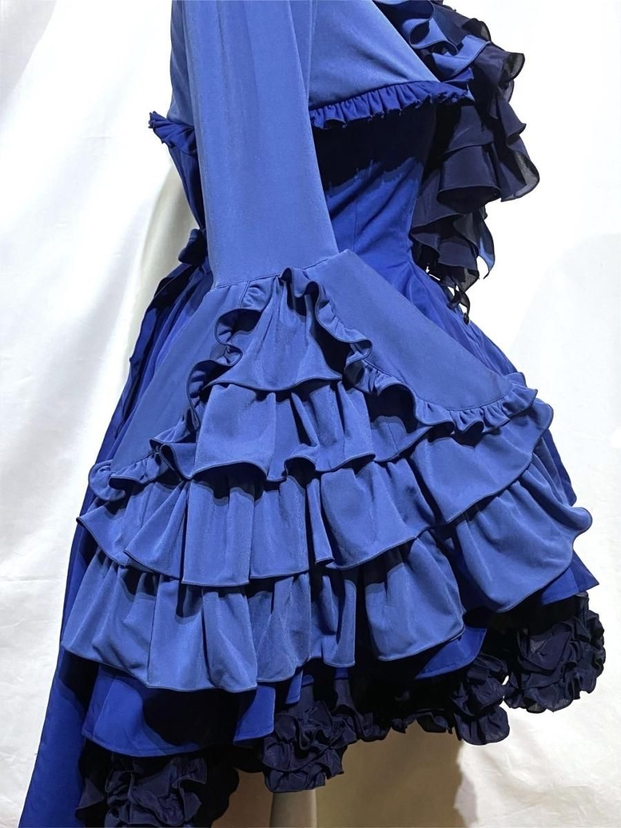 ◇受注商品◇ドレープタイ付きゴシックエレガンスブラウスワンピース