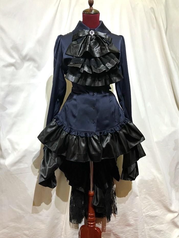 エレガントな黒のフリルドレス 107507246_o1.jpg?