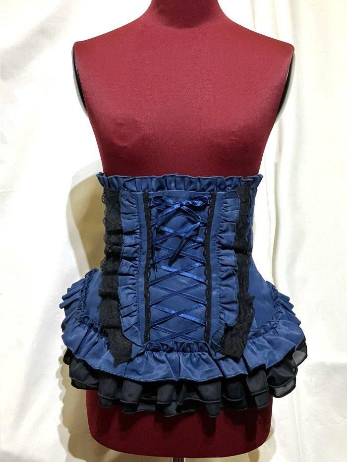 MARBLE 総フリル編み上げコルセット Lサイズ 総フリル編み上げコルセット：白☆Lサイズ☆ - MARBLE ~online shop~